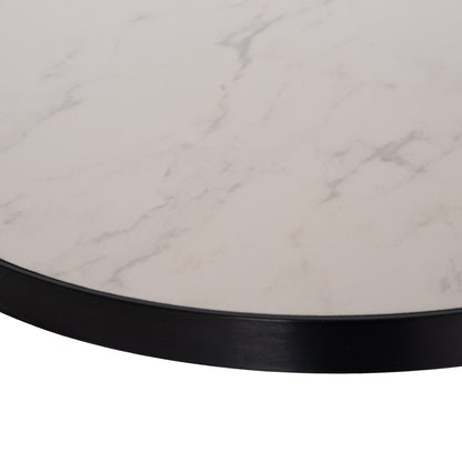 ΕΠΙΦΑΝΕΙΑ ΤΡΑΠΕΖΙΟΥ SINTERED STONE HM6652.02 ΜΕ ΠΛΑΙΣΙΟ ALU ΜΑΥΡΟ Φ60εκ.