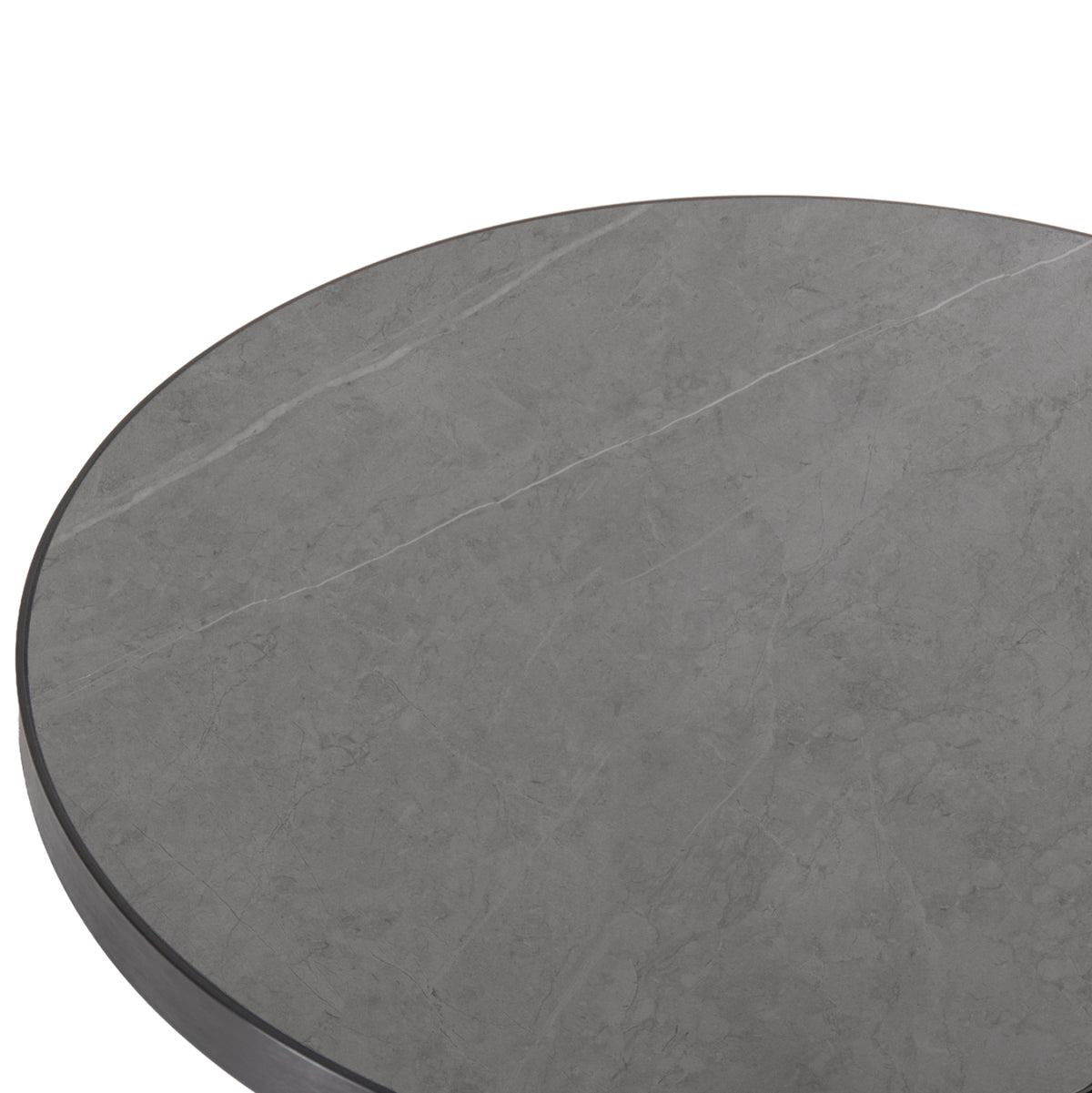 ΕΠΙΦΑΝΕΙΑ ΤΡΑΠΕΖΙΟΥ SINTERED STONE HM6652.05 ΜΕ ΠΛΑΙΣΙΟ ALU ΓΚΡΙ Φ60εκ.