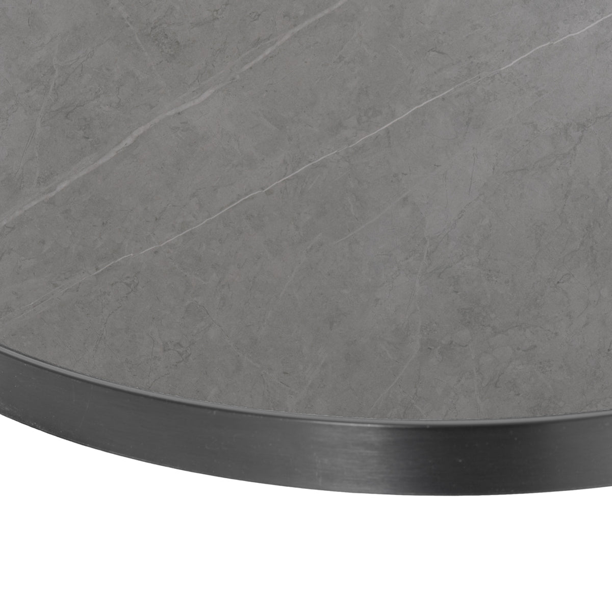 ΕΠΙΦΑΝΕΙΑ ΤΡΑΠΕΖΙΟΥ SINTERED STONE HM6652.05 ΜΕ ΠΛΑΙΣΙΟ ALU ΓΚΡΙ Φ60εκ.