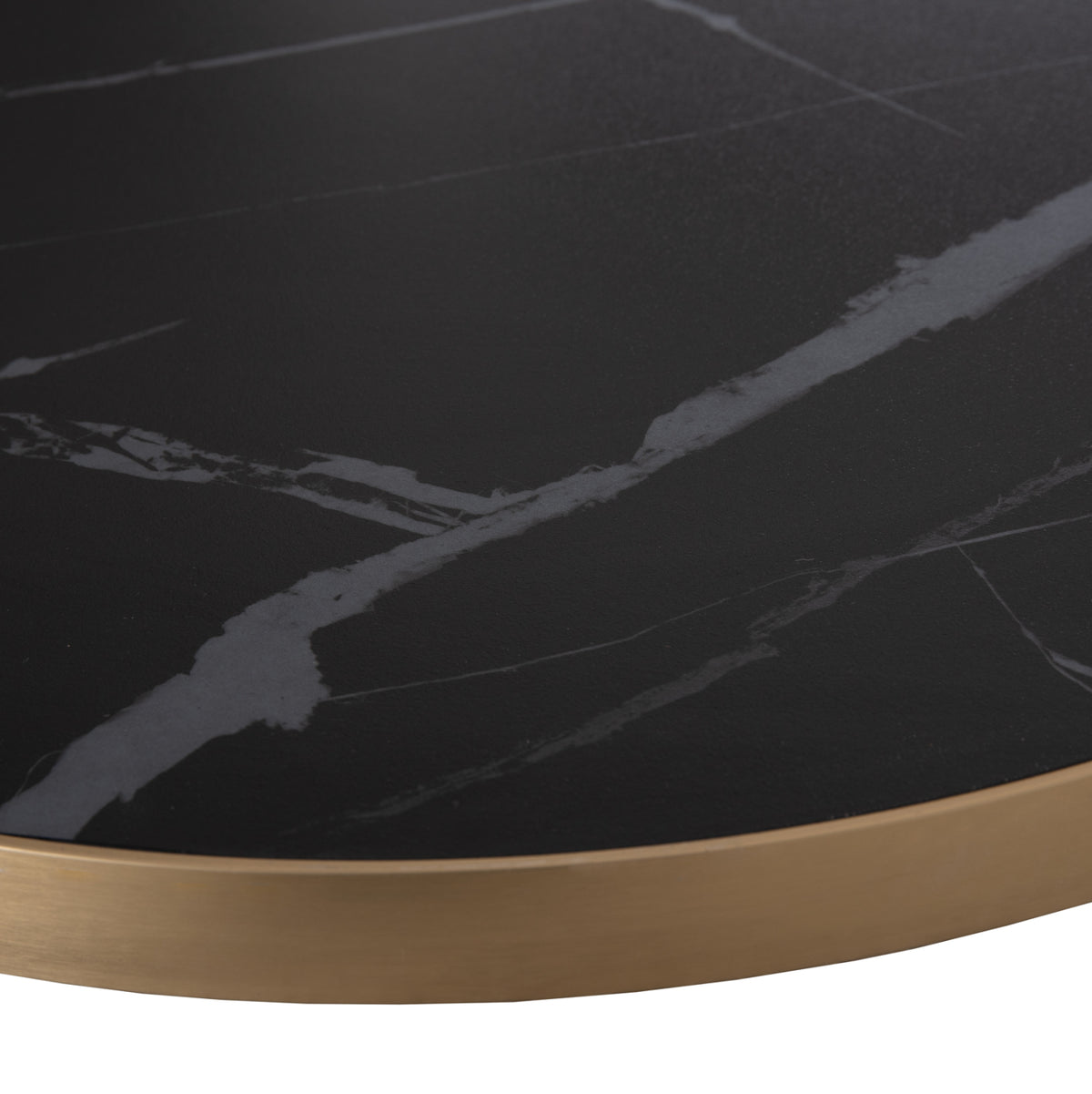 ΕΠΙΦΑΝΕΙΑ ΤΡΑΠΕΖΙΟΥ SINTERED STONE HM6653.13 ΜΕ ΠΛΑΙΣΙΟ ALU ΧΡΥΣΟ Φ70εκ.