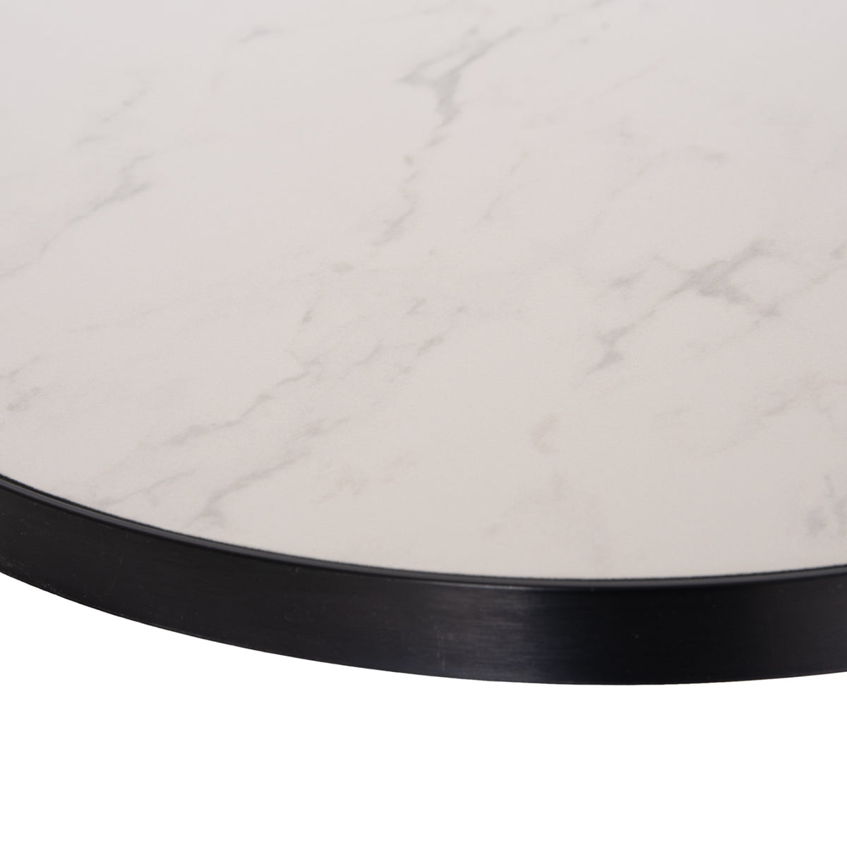 ΕΠΙΦΑΝΕΙΑ ΤΡΑΠΕΖΙΟΥ SINTERED STONE HM6653.02 ΜΕ ΠΛΑΙΣΙΟ ALU ΜΑΥΡΟ Φ70εκ.