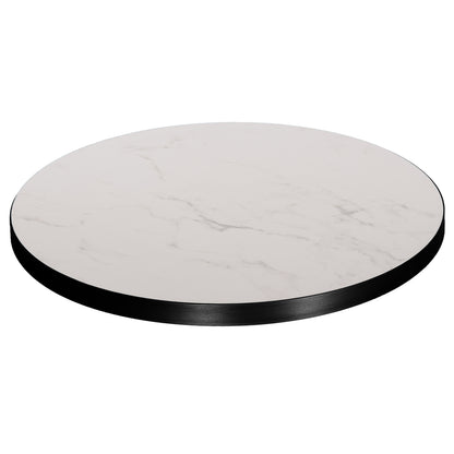 ΕΠΙΦΑΝΕΙΑ ΤΡΑΠΕΖΙΟΥ SINTERED STONE HM6653.02 ΜΕ ΠΛΑΙΣΙΟ ALU ΜΑΥΡΟ Φ70εκ.