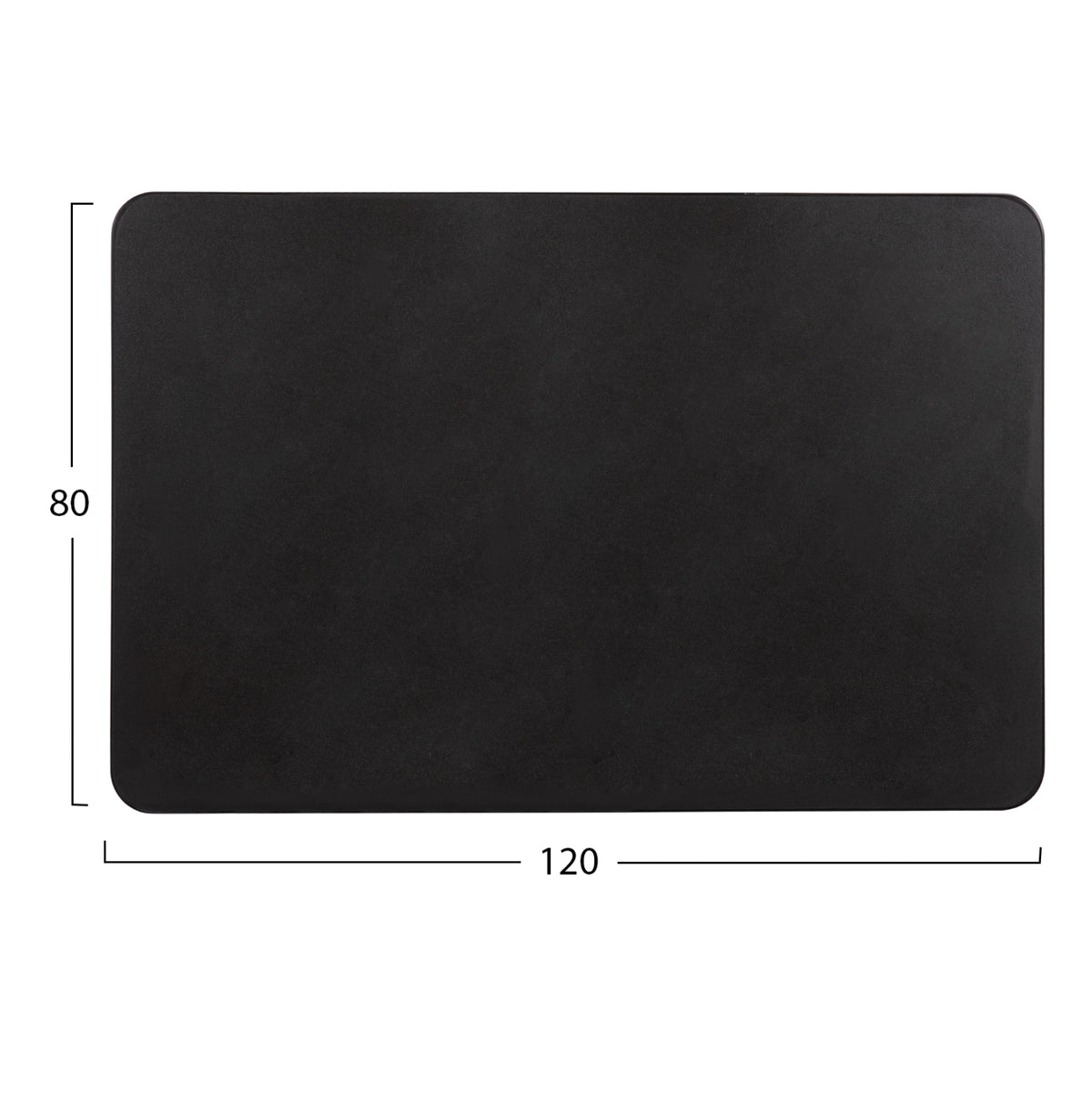 ΕΠΙΦΑΝΕΙΑ ΤΡΑΠΕΖΙΟΥ SINTERED STONE ΟΡΘΟΓΩΝΙΑ HM6656.01 ΜΑΥΡΗ 120x80εκ.