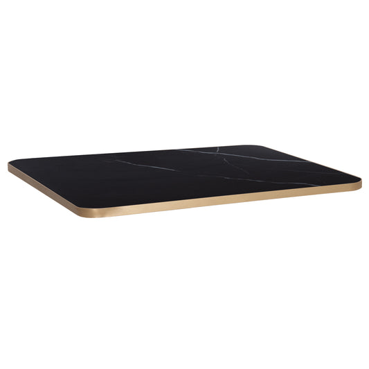 ΕΠΙΦΑΝΕΙΑ ΤΡΑΠΕΖΙΟΥ SINTERED STONE ΟΡΘΟΓΩΝΙΑ HM6656.13 ΠΛΑΙΣΙΟ ALU ΧΡΥΣΟ 120x80εκ.