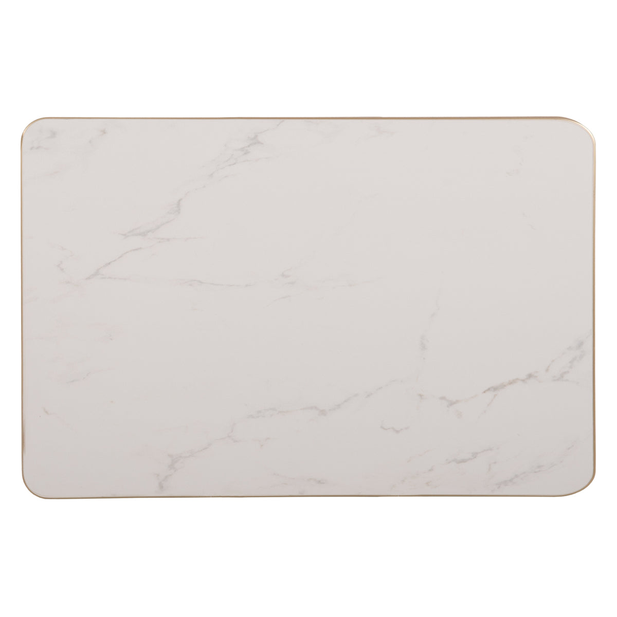 ΕΠΙΦΑΝΕΙΑ ΤΡΑΠΕΖΙΟΥ SINTERED STONE ΟΡΘΟΓΩΝΙΑ HM6656.12 ΠΛΑΙΣΙΟ ALU ΧΡΥΣΟ 120x80εκ.