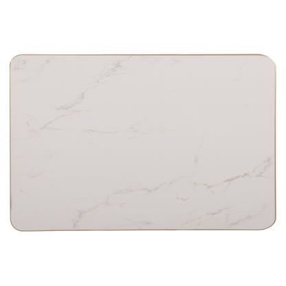 ΕΠΙΦΑΝΕΙΑ ΤΡΑΠΕΖΙΟΥ SINTERED STONE ΟΡΘΟΓΩΝΙΑ HM6656.12 ΠΛΑΙΣΙΟ ALU ΧΡΥΣΟ 120x80εκ.