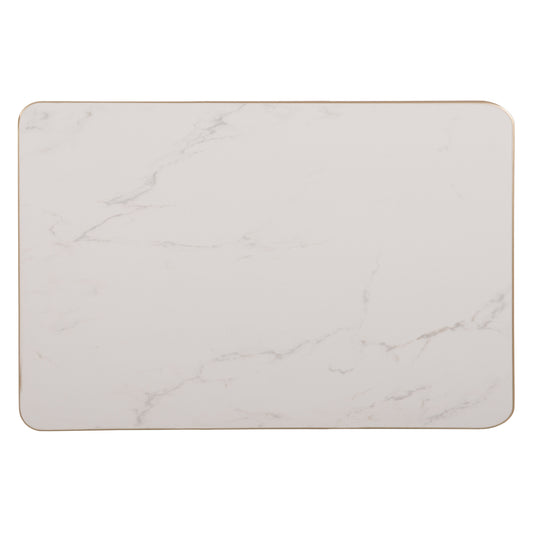 ΕΠΙΦΑΝΕΙΑ ΤΡΑΠΕΖΙΟΥ SINTERED STONE ΟΡΘΟΓΩΝΙΑ HM6656.12 ΠΛΑΙΣΙΟ ALU ΧΡΥΣΟ 120x80εκ.