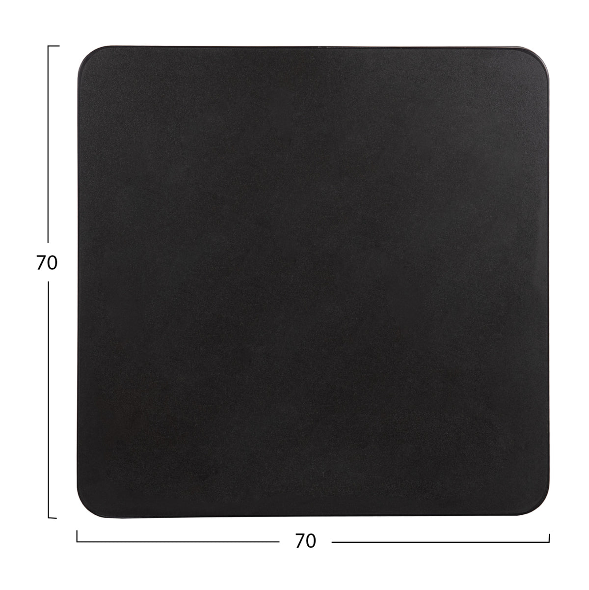 ΕΠΙΦΑΝΕΙΑ ΤΡΑΠΕΖΙΟΥ SINTERED STONE ΤΕΤΡΑΓΩΝΗ HM6654.01 ΜΑΥΡΗ 70x70εκ.
