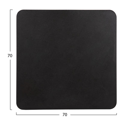 ΕΠΙΦΑΝΕΙΑ ΤΡΑΠΕΖΙΟΥ SINTERED STONE ΤΕΤΡΑΓΩΝΗ HM6654.01 ΜΑΥΡΗ 70x70εκ.