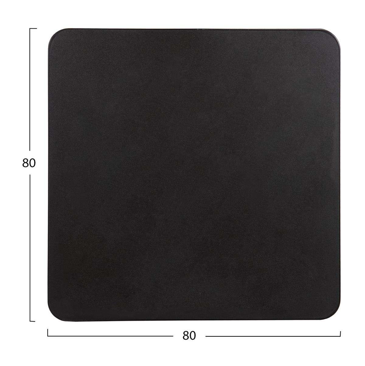 ΕΠΙΦΑΝΕΙΑ ΤΡΑΠΕΖΙΟΥ SINTERED STONE ΤΕΤΡΑΓΩΝΗ HM6655.01 ΠΛΑΙΣΙΟ ALU ΜΑΥΡΟ 80x80εκ.