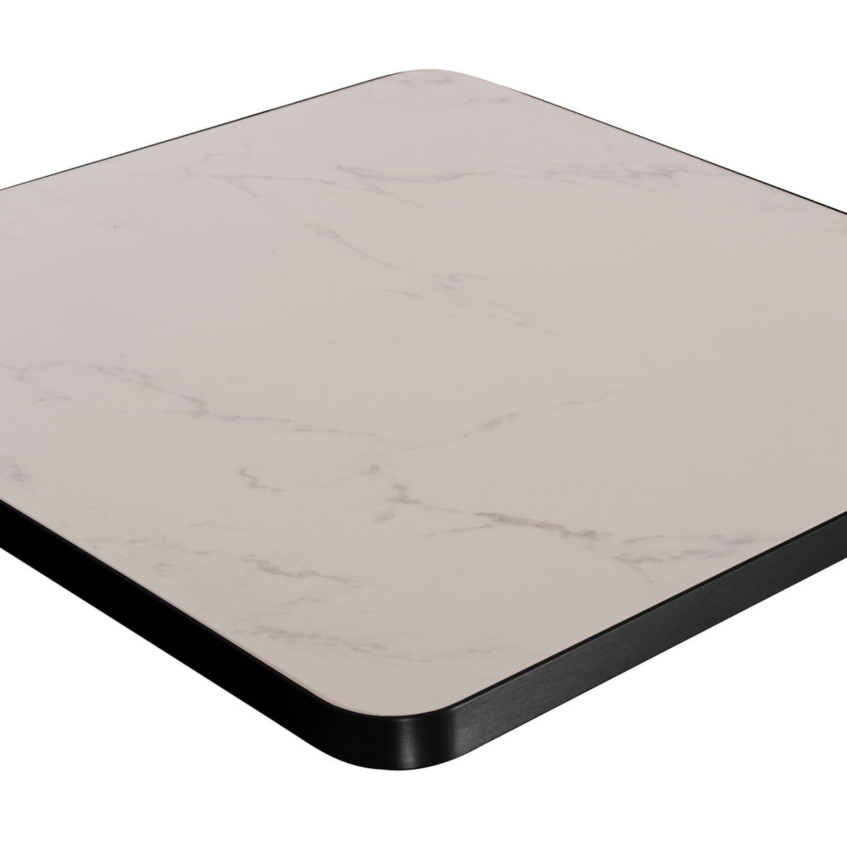 ΕΠΙΦΑΝΕΙΑ ΤΡΑΠΕΖΙΟΥ SINTERED STONE ΤΕΤΡΑΓΩΝΗ HM6654.02 ΠΛΑΙΣΙΟ ALU ΜΑΥΡΟ 70x70εκ.