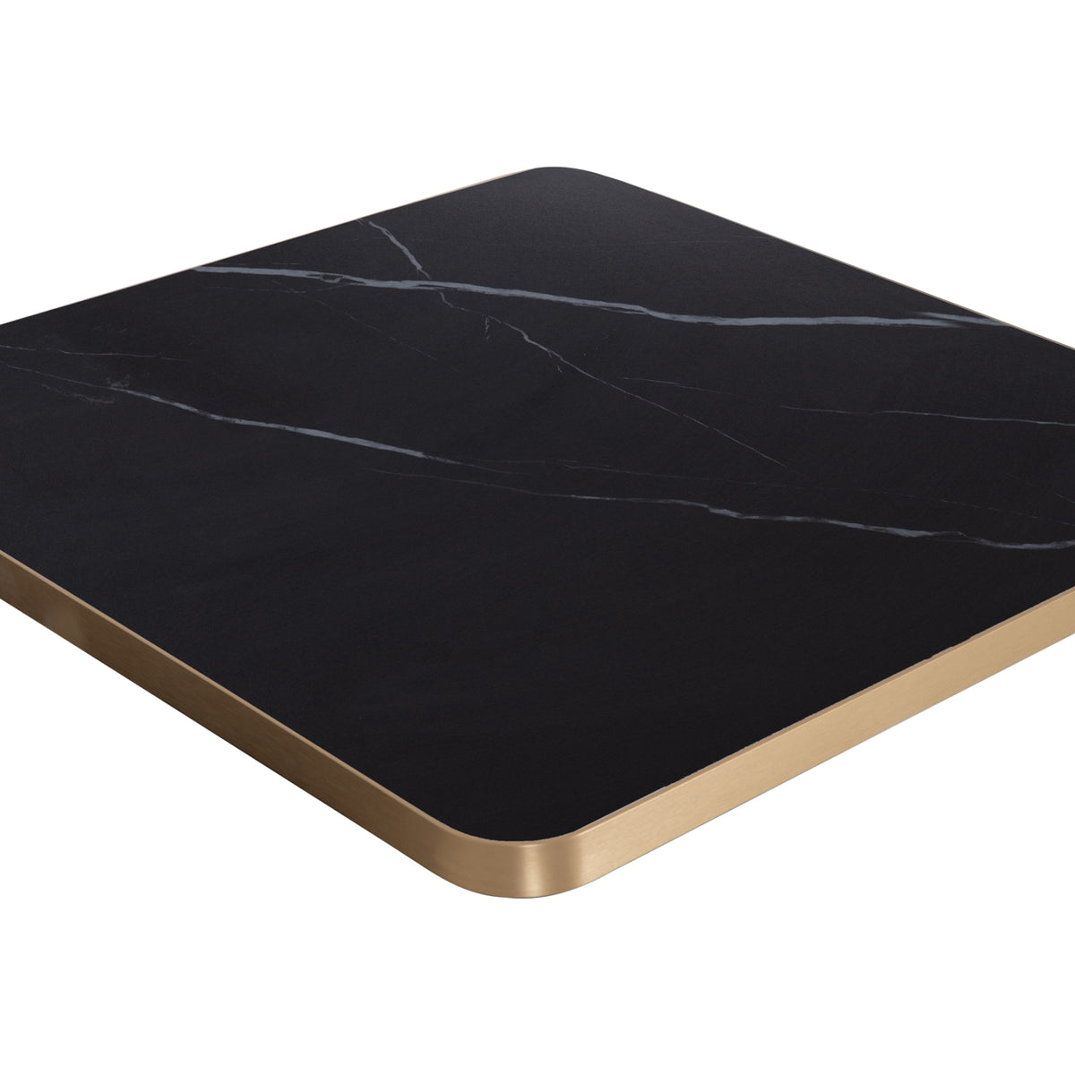ΕΠΙΦΑΝΕΙΑ ΤΡΑΠΕΖΙΟΥ SINTERED STONE ΤΕΤΡΑΓΩΝΗ HM6655.13 ΠΛΑΙΣΙΟ ALU ΧΡΥΣΟ 80x80εκ.