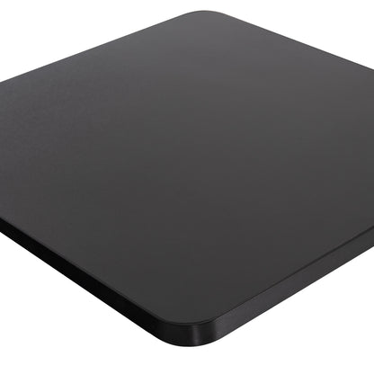 ΕΠΙΦΑΝΕΙΑ ΤΡΑΠΕΖΙΟΥ SINTERED STONE ΤΕΤΡΑΓΩΝΗ HM6655.01 ΠΛΑΙΣΙΟ ALU ΜΑΥΡΟ 80x80εκ.