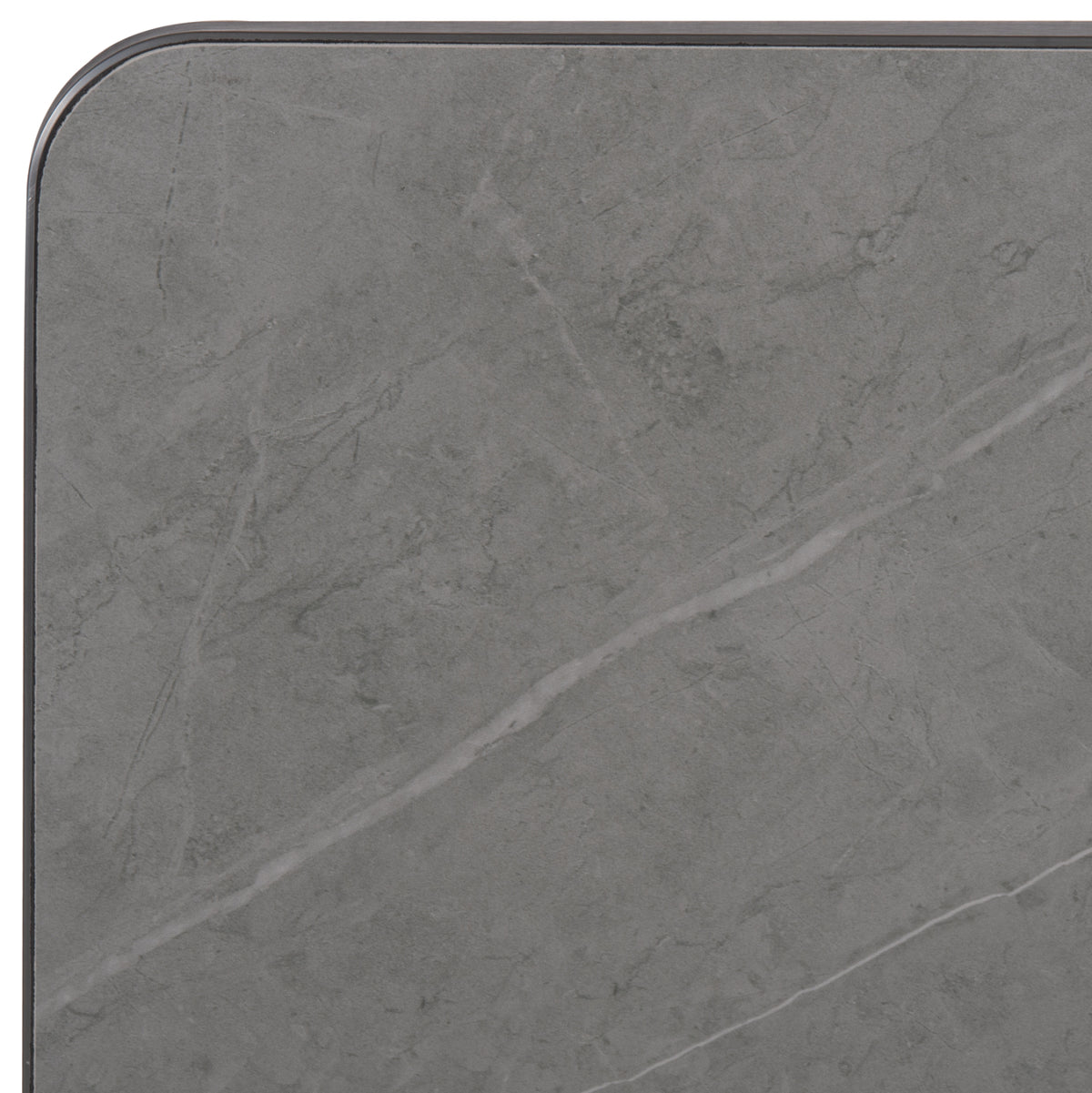 ΕΠΙΦΑΝΕΙΑ ΤΡΑΠΕΖΙΟΥ SINTERED STONE ΤΕΤΡΑΓΩΝΗ HM6655.05 ΠΛΑΙΣΙΟ ALU ΓΚΡΙ 80x80εκ.