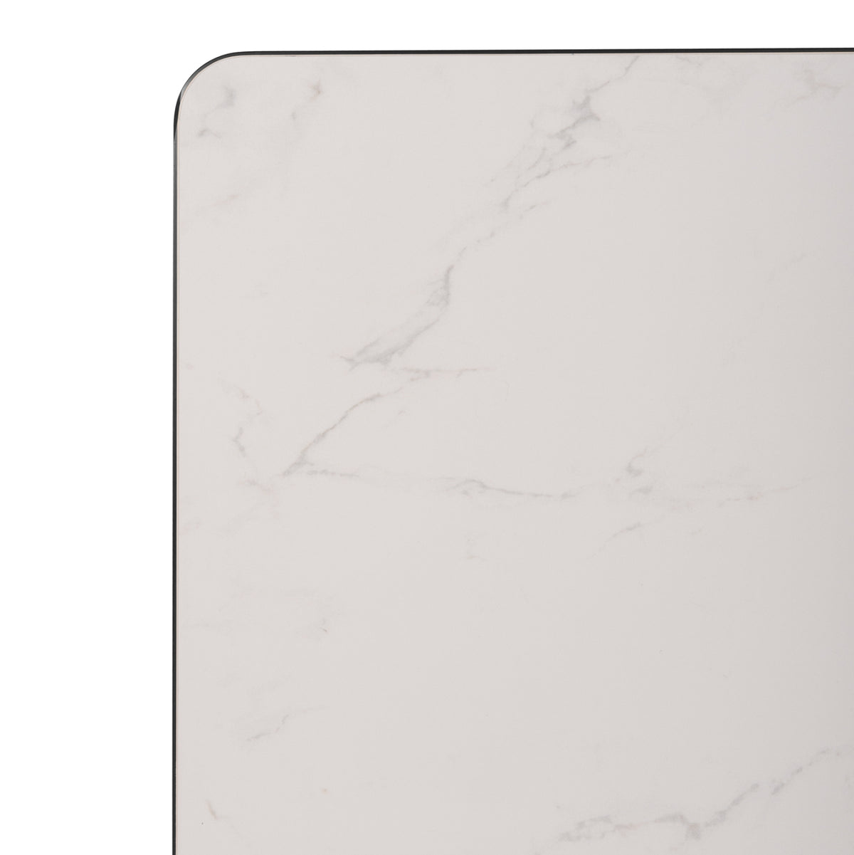 ΕΠΙΦΑΝΕΙΑ ΤΡΑΠΕΖΙΟΥ SINTERED STONE ΤΕΤΡΑΓΩΝΗ HM6654.02 ΠΛΑΙΣΙΟ ALU ΜΑΥΡΟ 70x70εκ.
