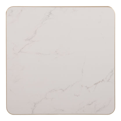 ΕΠΙΦΑΝΕΙΑ ΤΡΑΠΕΖΙΟΥ SINTERED STONE ΤΕΤΡΑΓΩΝΗ HM6654.12 ΛΕΥΚΟ ΜΑΡΜΑΡΟ 70x70εκ.