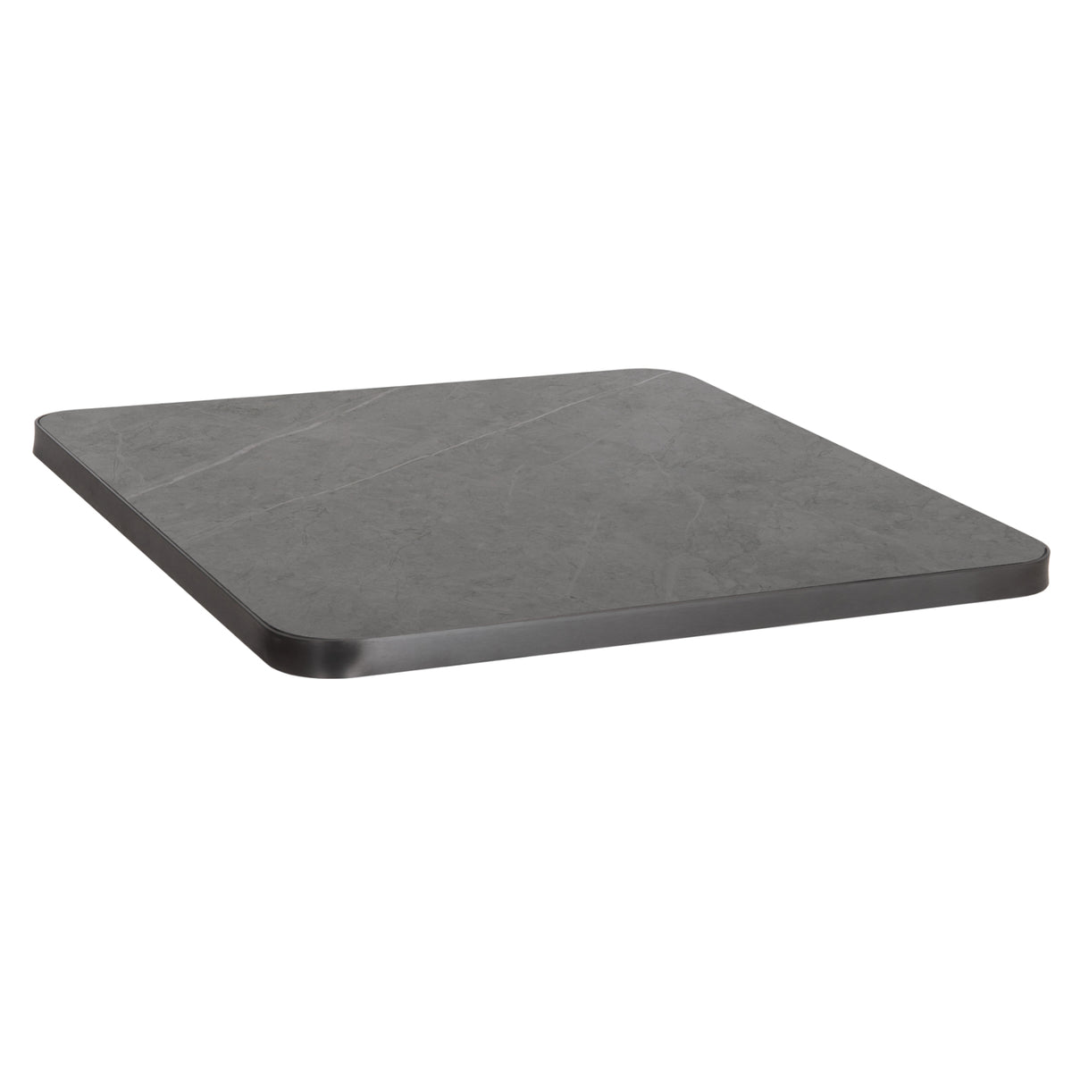 ΕΠΙΦΑΝΕΙΑ ΤΡΑΠΕΖΙΟΥ SINTERED STONE ΤΕΤΡΑΓΩΝΗ HM6655.05 ΠΛΑΙΣΙΟ ALU ΓΚΡΙ 80x80εκ.