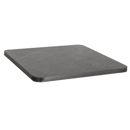 ΕΠΙΦΑΝΕΙΑ ΤΡΑΠΕΖΙΟΥ SINTERED STONE ΤΕΤΡΑΓΩΝΗ HM6655.05 ΠΛΑΙΣΙΟ ALU ΓΚΡΙ 80x80εκ.