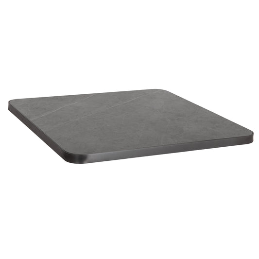 ΕΠΙΦΑΝΕΙΑ ΤΡΑΠΕΖΙΟΥ SINTERED STONE ΤΕΤΡΑΓΩΝΗ HM6655.05 ΠΛΑΙΣΙΟ ALU ΓΚΡΙ 80x80εκ.
