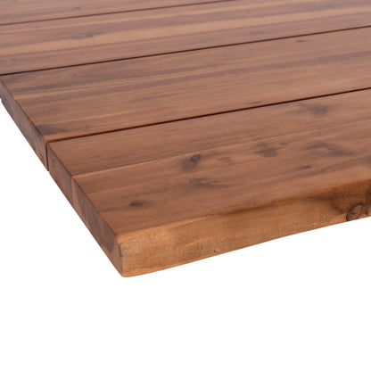 TABLETOP SQUARE HM6300.01 SOLID ACACIA WOOD IN NATURAL COLOR--80x80x3.5 (thickness) cm.