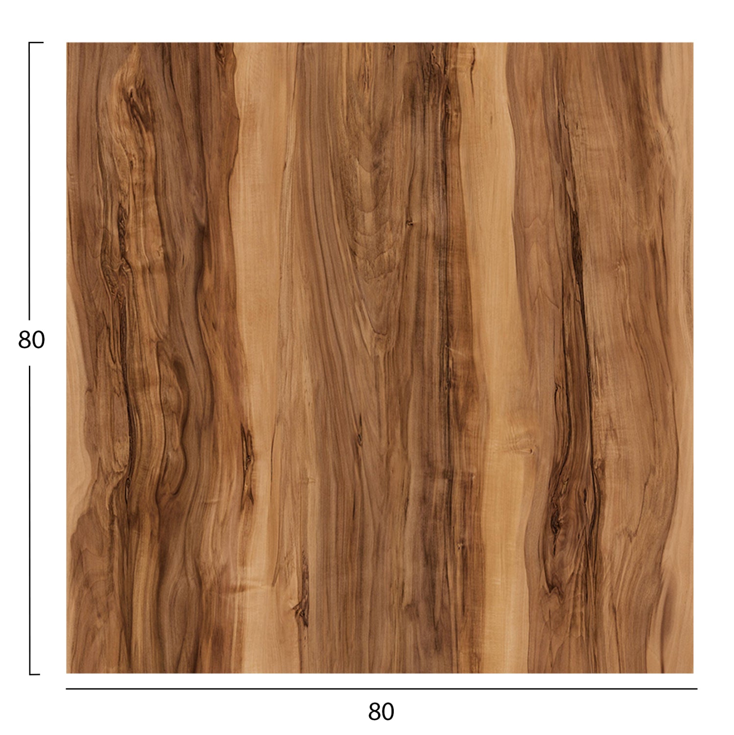 SQUARE HPL TABLETOP HM5839.30 INDIAN SHEΕSHAM 80x80cm.
