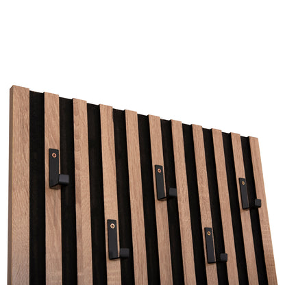 ENTRYWAY FURNITURE SET WITH MIRROR MYLES HM18080.02 MELAMINE IN SONAMA-GREY 100x37x200Hcm.
