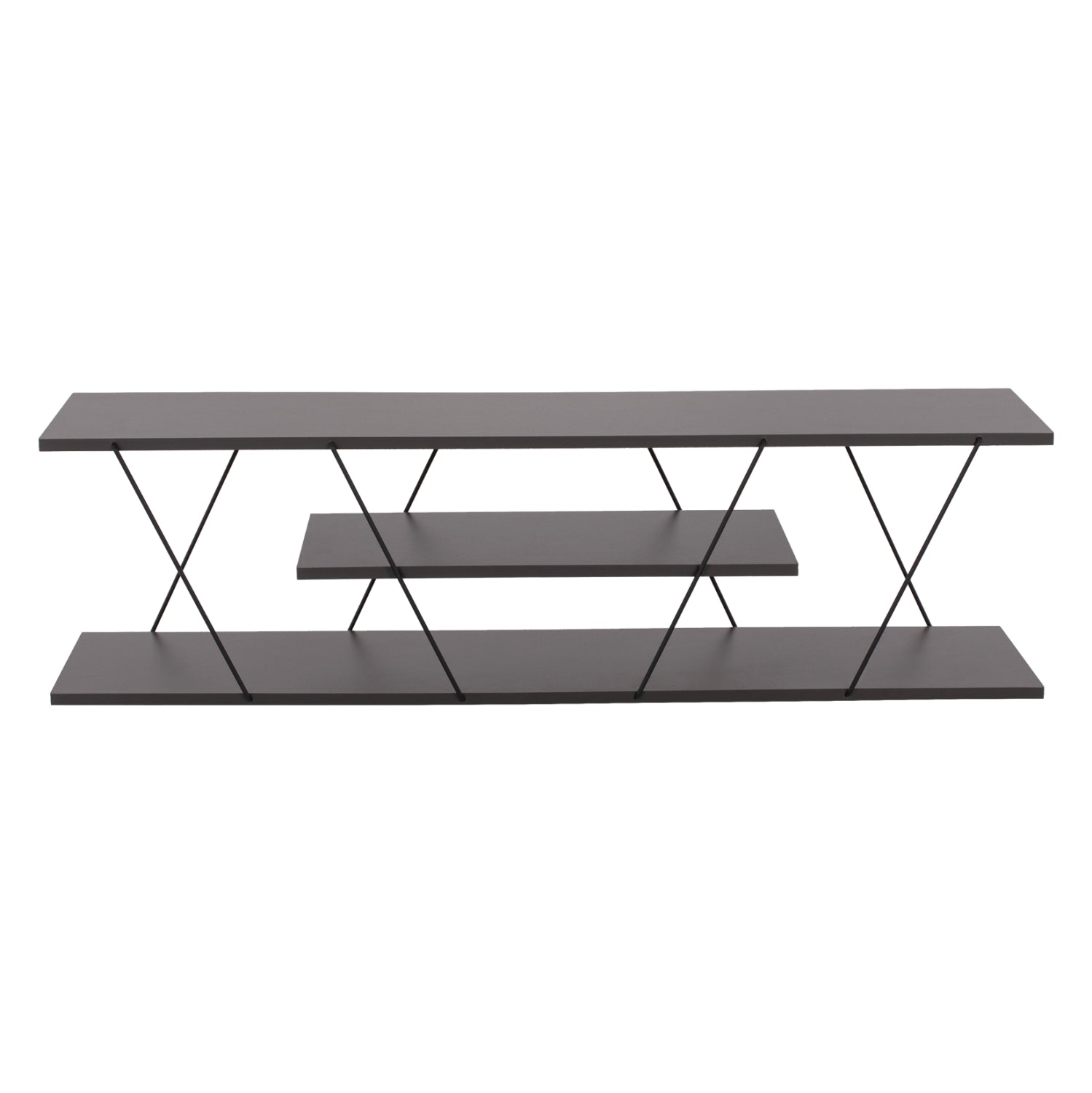 TV STAND TARS HM8922.20 MELAMINE GREY 120x32x33Hcm.