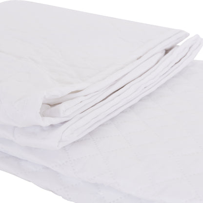 MATTRESS PAD WATERPROOF VELURA HM12174.160 MICROFIBER & PU--4 RUBBER BANDS 160x200cm.