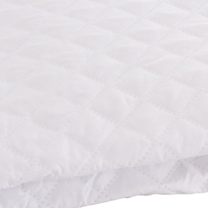 MATTRESS PAD WATERPROOF VELURA HM12174.160 MICROFIBER & PU--4 RUBBER BANDS 160x200cm.