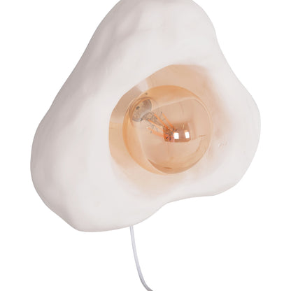 WALL SCONCE LUXON HM4701.02S FIBER CEMENT IN WHITE 28x15x25Hcm.
