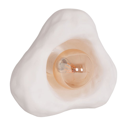 WALL SCONCE LUXON HM4701.02S FIBER CEMENT IN WHITE 28x15x25Hcm.