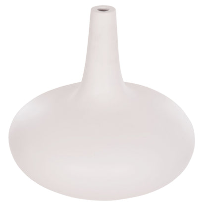 TABLE DECORATIVE VASE DENI HM4663.02M FIBER CEMENT IN WHITE--Φ30x29.5Hcm