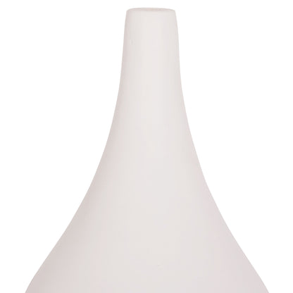 TABLE DECORATIVE VASE DENI HM4663.02S FIBER CEMENT IN WHITE--Φ15x27Hcm.