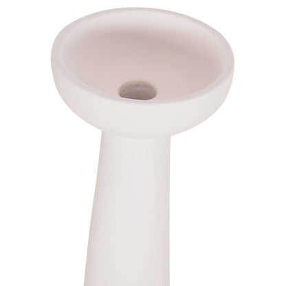 TABLE DECORATIVE VASE LEKKAN HM4664.02L TERRACOTA IN WHITE--Φ18x38Hcm.