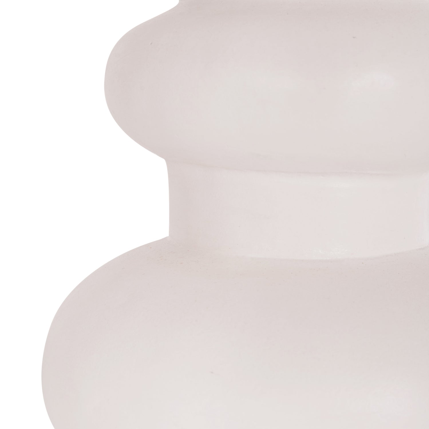 TABLE DECORATIVE VASE LEMA HM4664.02M TERRACOTA IN WHITE--Φ22x29Hcm.