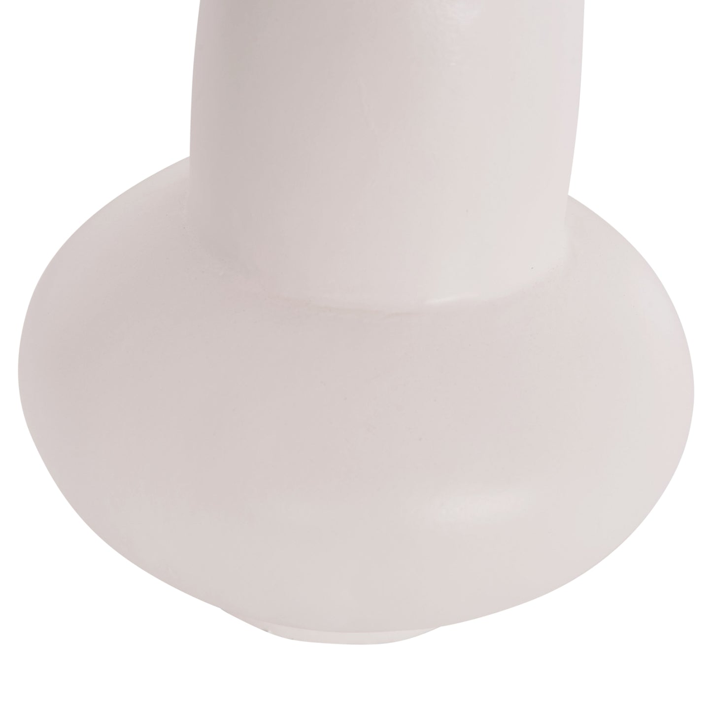 TABLE DECORATIVE VASE LEMA HM4664.02S TERRACOTA IN WHITE--Φ22x22Hcm.