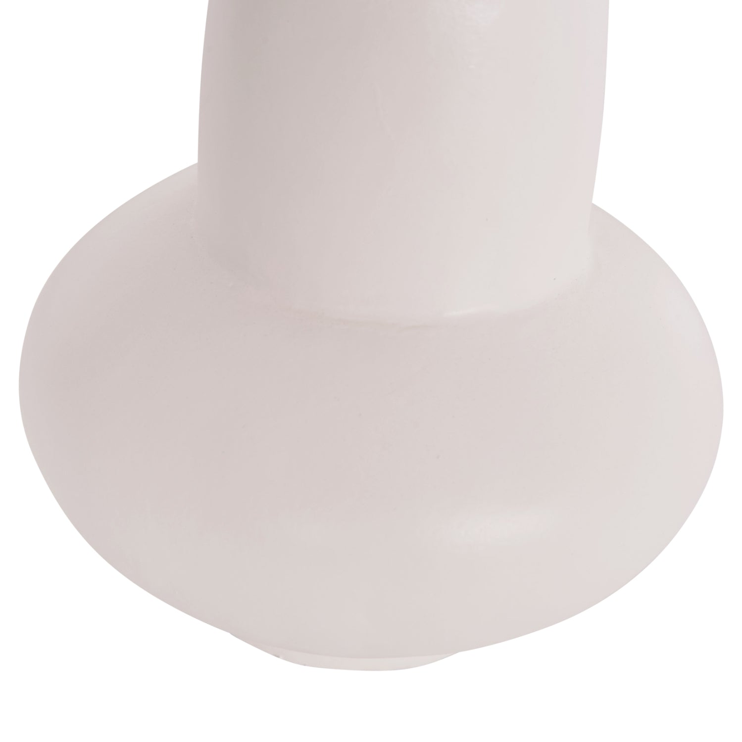TABLE DECORATIVE VASE LEMA HM4664.02S TERRACOTA IN WHITE--Φ22x22Hcm.