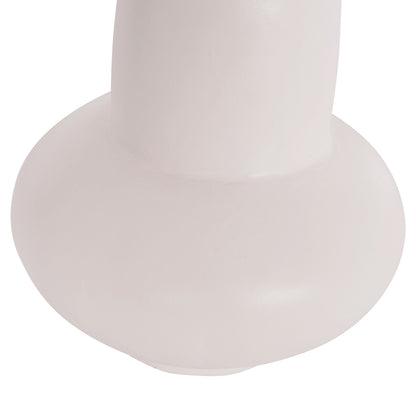 TABLE DECORATIVE VASE LEMA HM4664.02S TERRACOTA IN WHITE--Φ22x22Hcm.