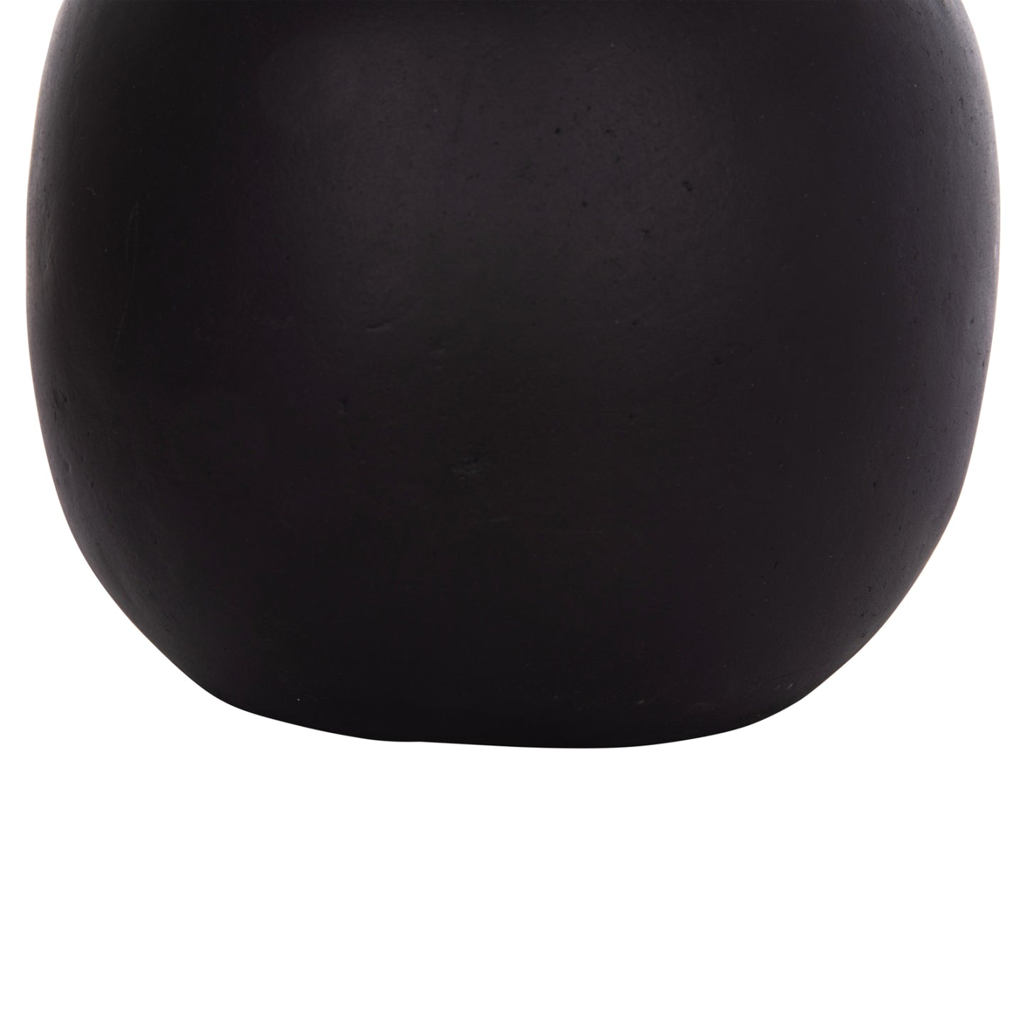 DECORATIVE TABLE VASE LENNOX HM4675.01L TERRACOTA IN BLACK--Φ22x20Hcm.
