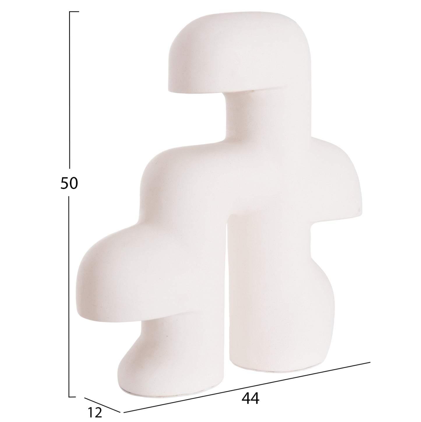 TABLE DECORATIVE LAMP ELBAR HM4698.02 FIBER CEMENT IN WHITE--[E14]--44x12x50Hcm.