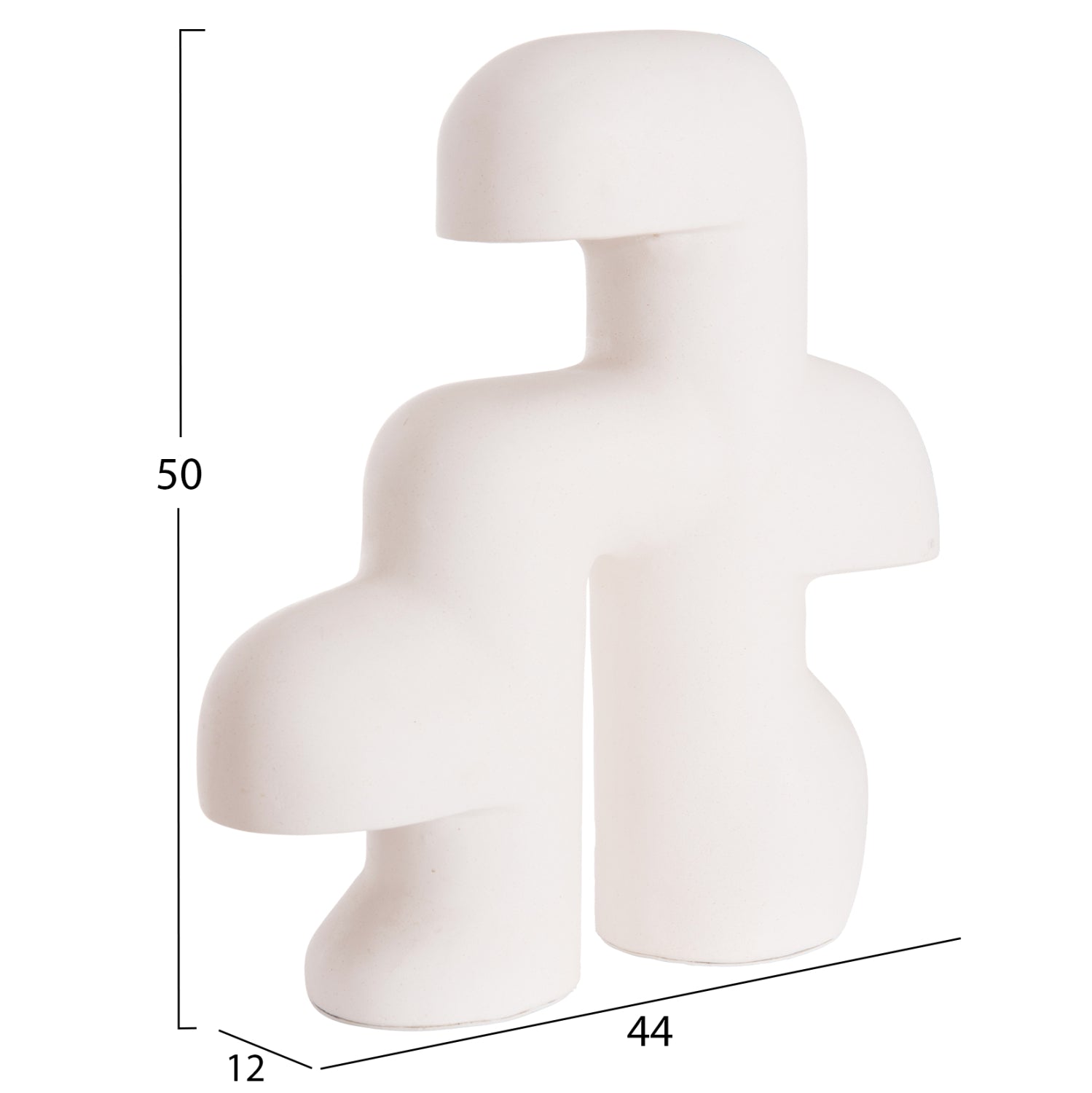 TABLE DECORATIVE LAMP ELBAR HM4698.02 FIBER CEMENT IN WHITE--[E14]--44x12x50Hcm.