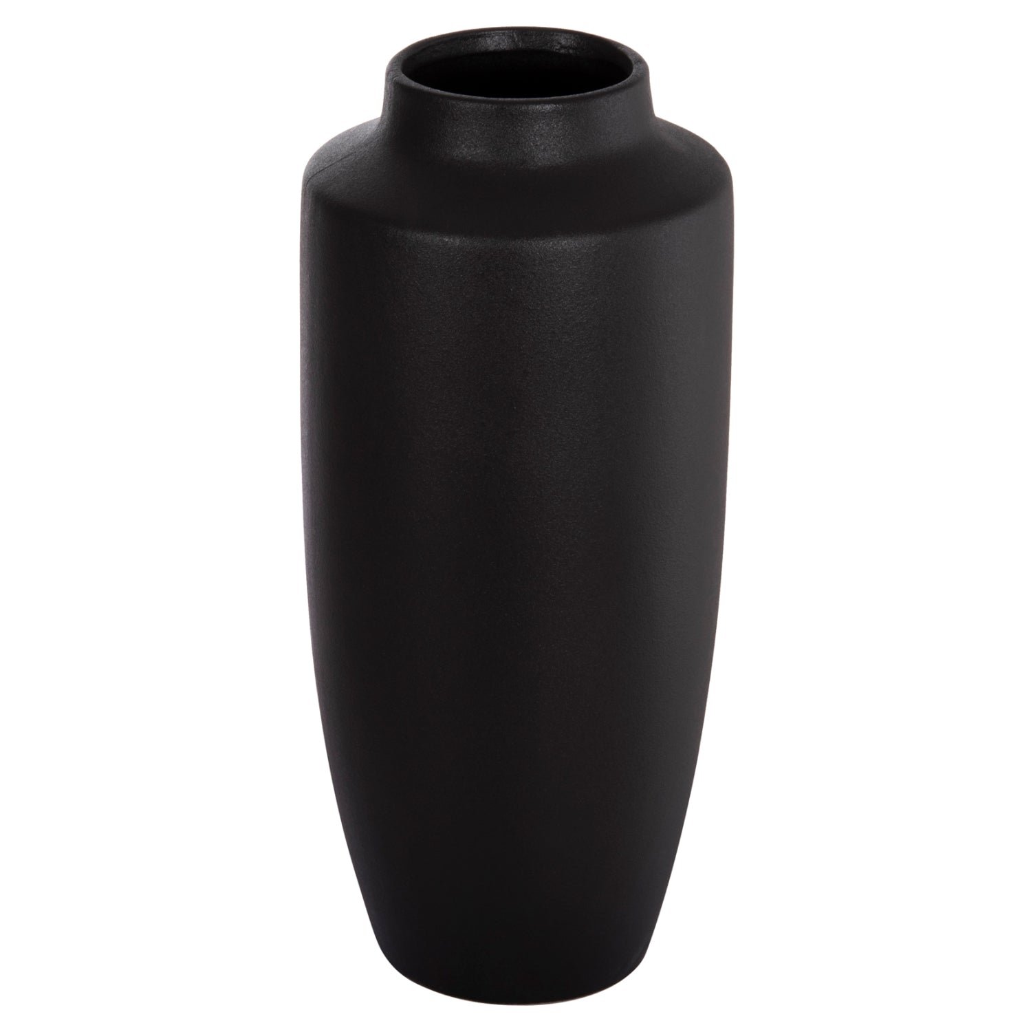 CERAMIC TABLE DECOR "GALAD" HM4587.02 BLACK MATTE Φ17,5x40Hcm.