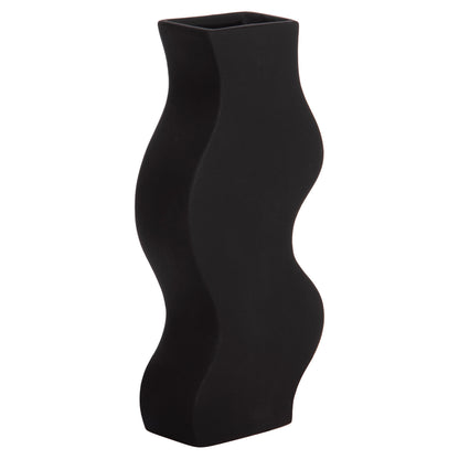 CERAMIC TABLE DECOR SERIES "SEBOR" HM4589.02 MATTE BLACK 14x6.5x30Hcm.