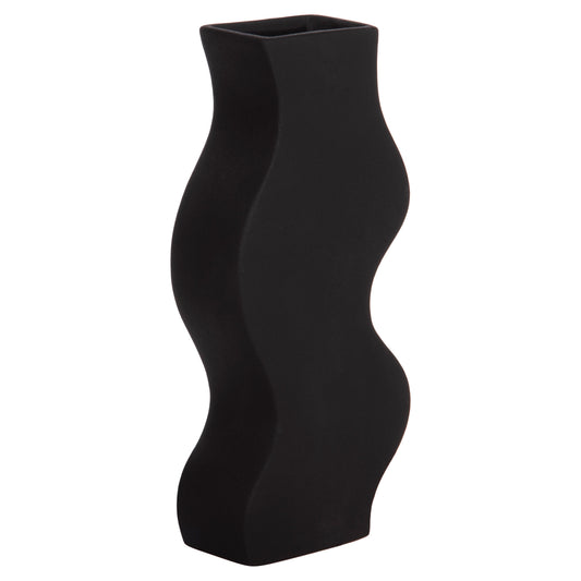 CERAMIC TABLE DECOR SERIES "SEBOR" HM4589.02 MATTE BLACK 14x6.5x30Hcm.