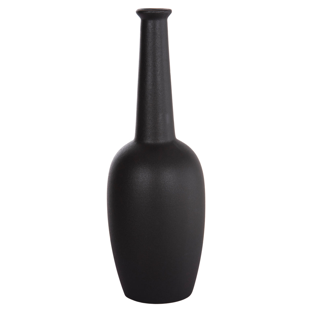 ΕΠΙΤΡΑΠΕΖΙΟ ΚΕΡΑΜΙΚΟ ΔΙΑΚΟΣΜΗΤΙΚΟ ELENDIL HM4592.02 ΜΑΥΡΟ ΜΑΤ Φ10x30Υεκ