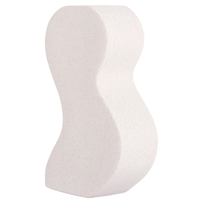 CERAMIC TABLE DECOR SERIES "SEBOR" HM4590.01 OFF WHITE WITH CRYSTALLISATION 13x6x22Hcm.