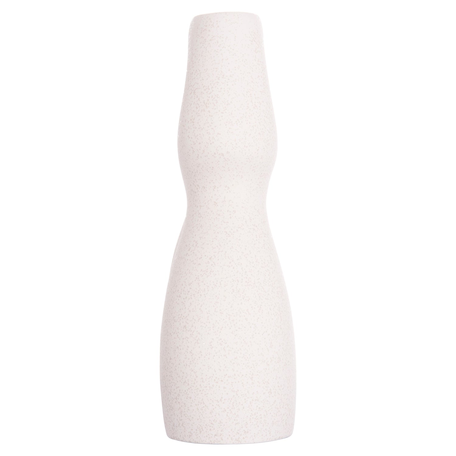 CERAMIC TABLE DECOR ISIL HM4598.01 OFF WHITE WITH CRYSTALLIZATION 26x9.5x29.5Hcm.