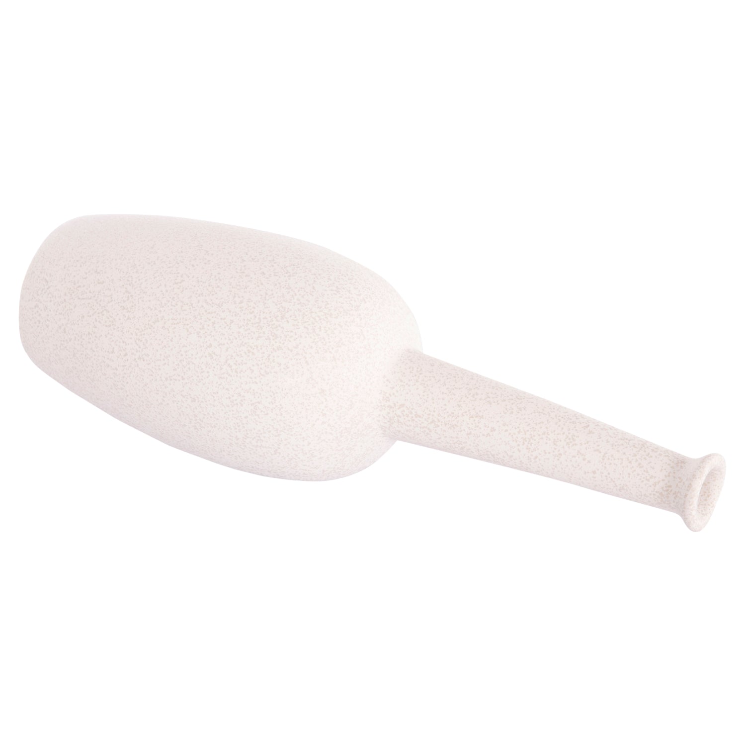 CERAMIC TABLE DECOR ELENDIL HM4591.01 OFF WHITE WITH CRYSTALLIZATION Φ12x39.5Hcm.