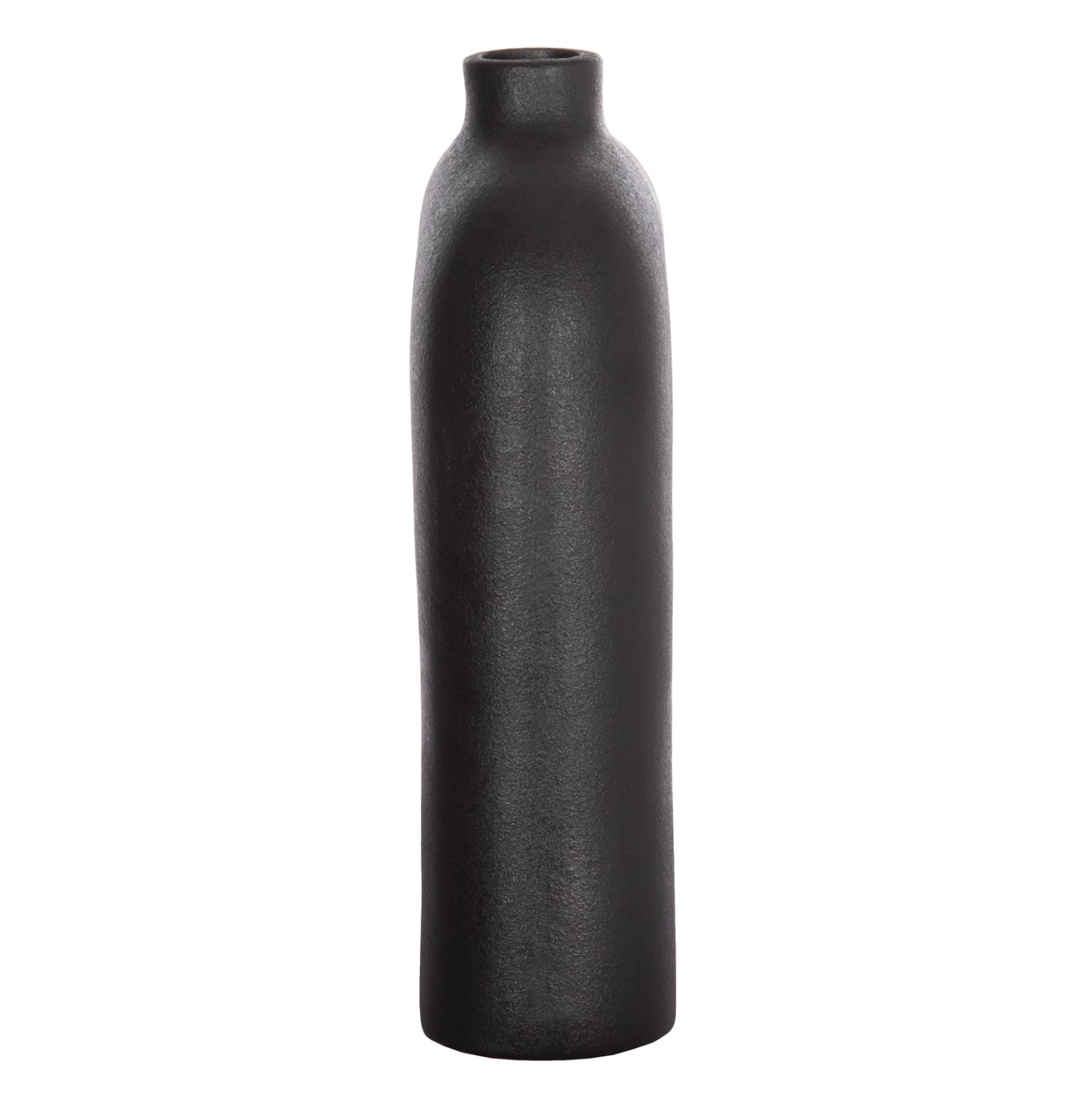 CERAMIC TABLE DECOR SERIES ISIL HM4599.02 BLACK MATTE 22x8x29Hcm.