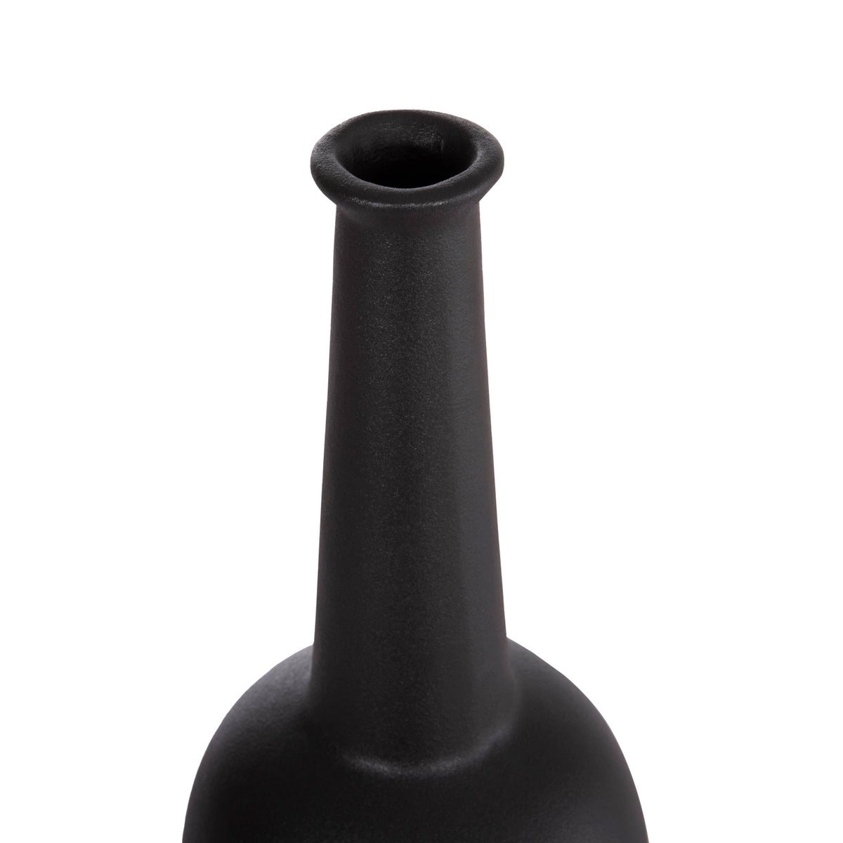 ΕΠΙΤΡΑΠΕΖΙΟ ΚΕΡΑΜΙΚΟ ΔΙΑΚΟΣΜΗΤΙΚΟ ELENDIL HM4592.02 ΜΑΥΡΟ ΜΑΤ Φ10x30Υεκ